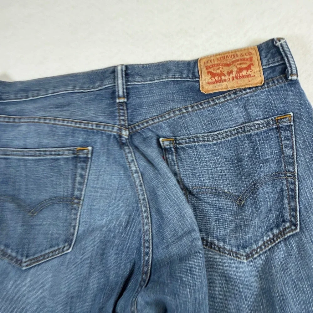 Levis 559 Relaxed Straight Jeans Mens 36x32 Blue Denim Medium Wash Pants